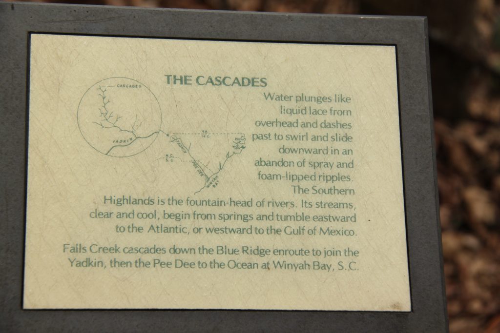 Cascade Falls, "The Cascades", Blue Ridge Parkway, NC, North Carolina, E. B. Jeffress Park