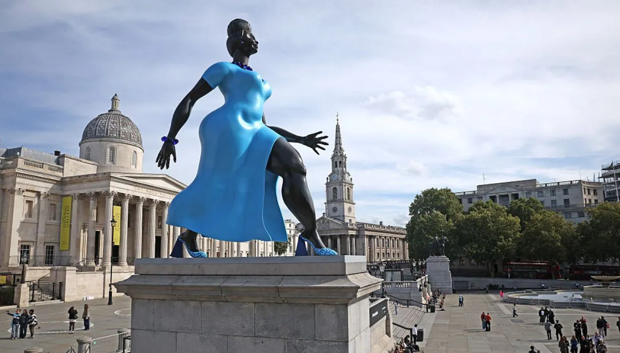 Behold the Lady in Blue: The New Icon of Trafalgar Square